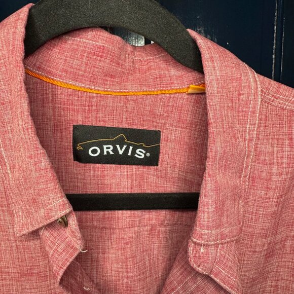 Orvis Trout Bum Tech Chambray Long-Sleeve Work Shirt - Picture 3 of 5